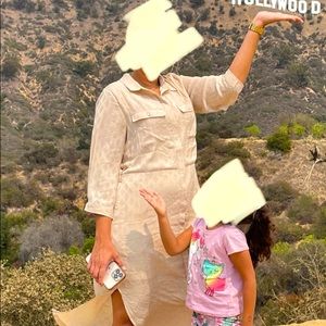 Bottom down Tan dress Midi size L